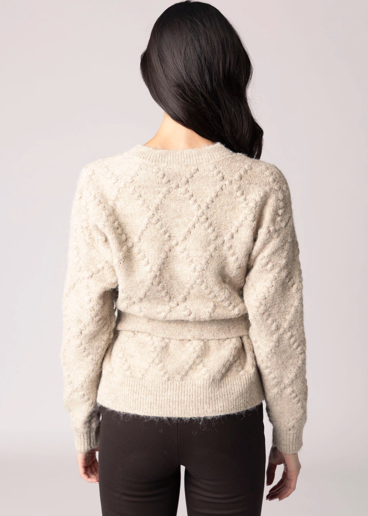 swatch_Almond greylin bonnie belted cardigan