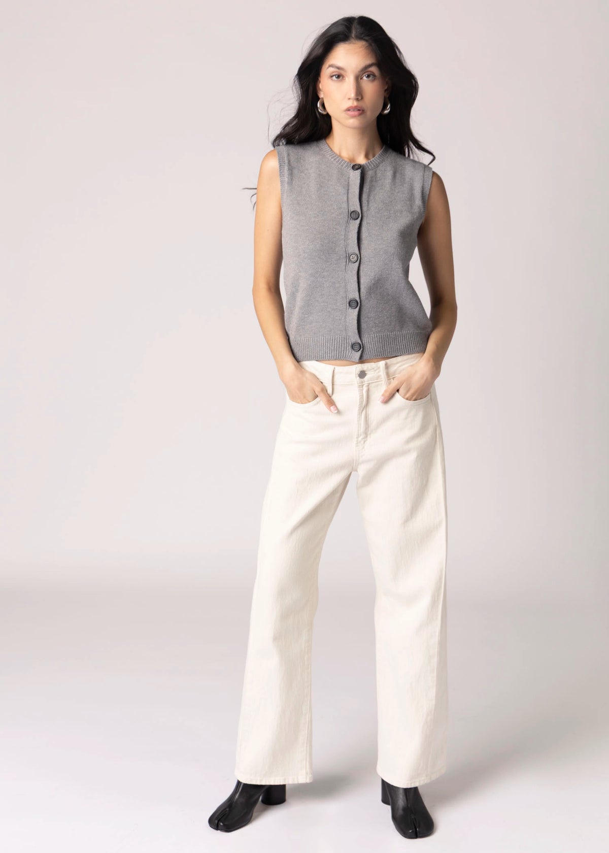 swatch_Grey john and jenn lucie knit vest
