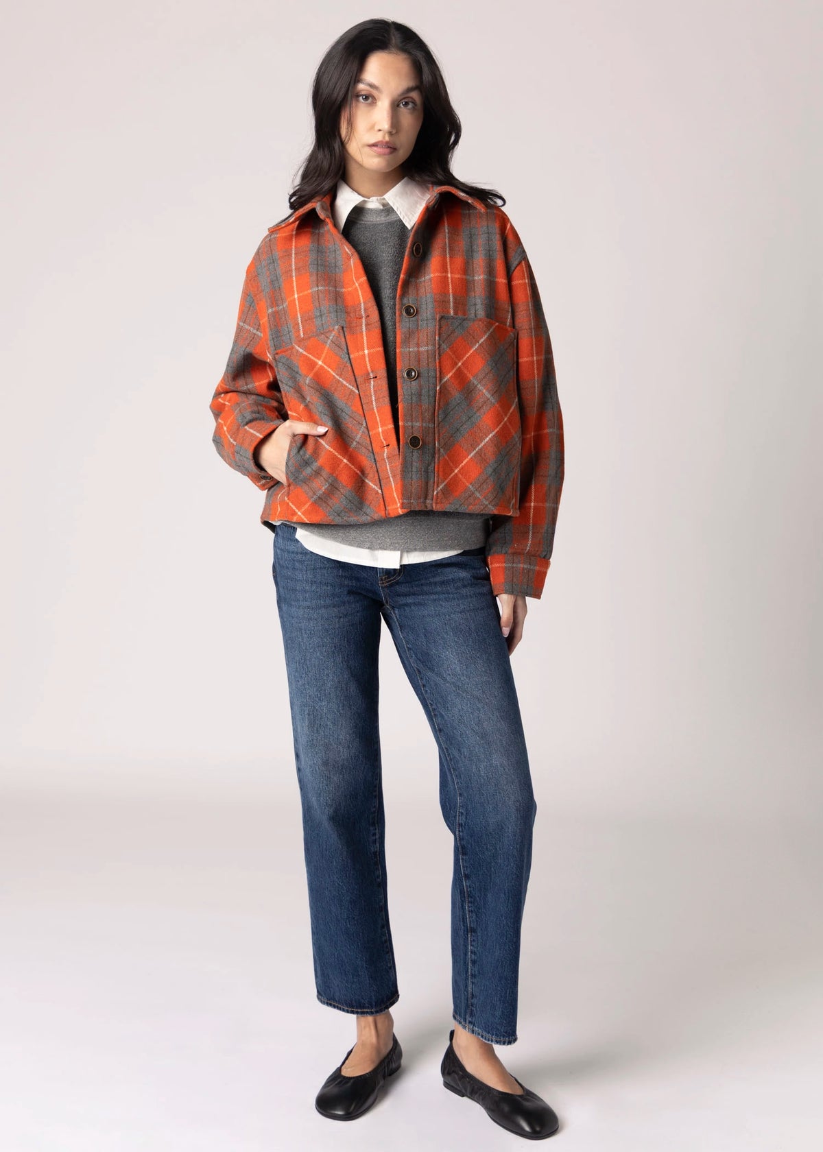 swatch_Orange plaid jacket