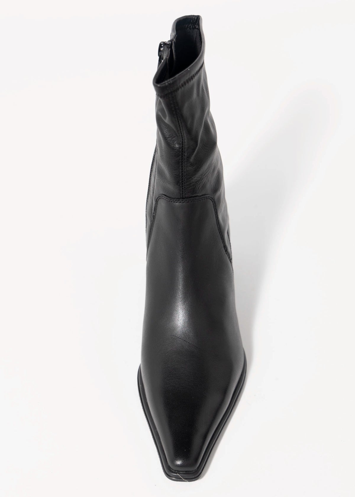 swatch_Black Leather vagabond giselle pointed toe ankle boot
