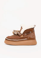 swatch_Camel Haircalf nanku l'idea shearling lined booties