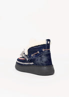 swatch_Navy Haircalf nanku l'idea shearling lined booties