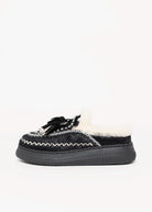 swatch_Black Haircalf nanku l'idea shearling lined mule