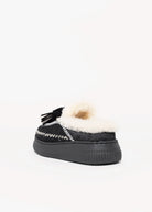 swatch_Black Haircalf nanku l'idea shearling lined mule
