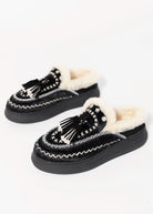 swatch_Black Haircalf nanku l'idea shearling lined mule
