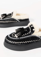 swatch_Black Haircalf nanku l'idea shearling lined mule