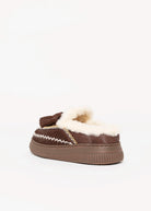 swatch_Coffee Haircalf nanku l'idea shearling lined mule