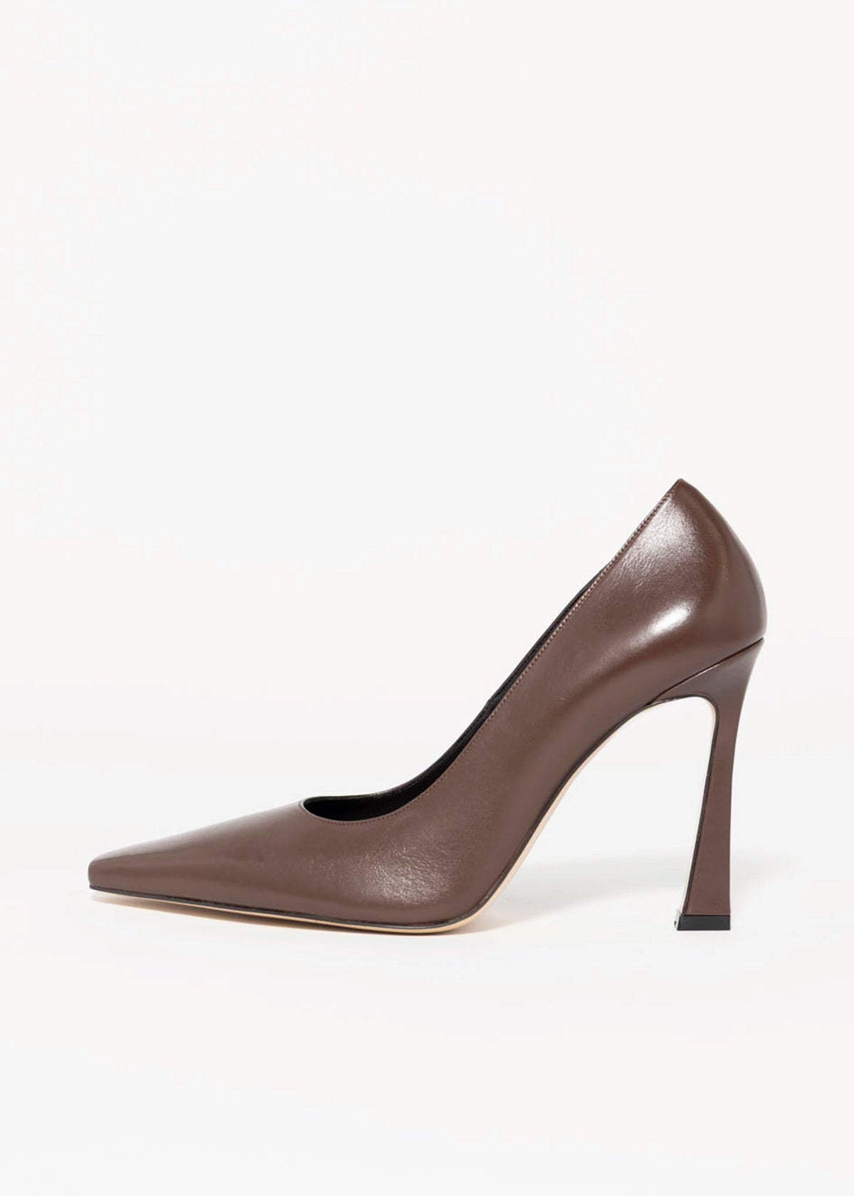 swatch_Brown Leather nova roma high heel pump