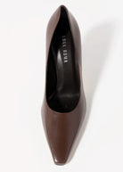 swatch_Brown Leather nova roma high heel pump