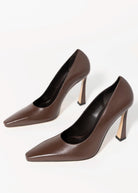 swatch_Brown Leather nova roma high heel pump