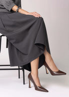swatch_Brown Leather nova roma high heel pump