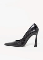 swatch_Black Croco nova roma high heel pump