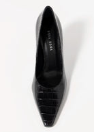 swatch_Black Croco nova roma high heel pump