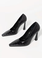 swatch_Black Croco nova roma high heel pump
