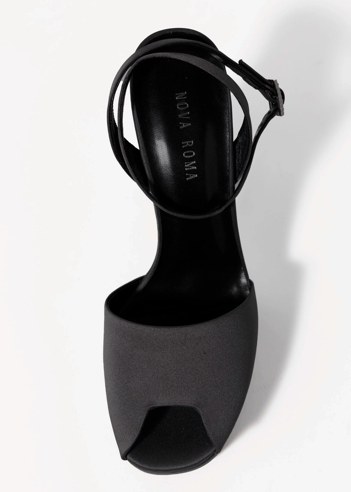 swatch_Black Satin nova roma satin platform heels