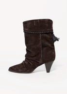 swatch_Brown Suede nova roma foldover boot with tassel