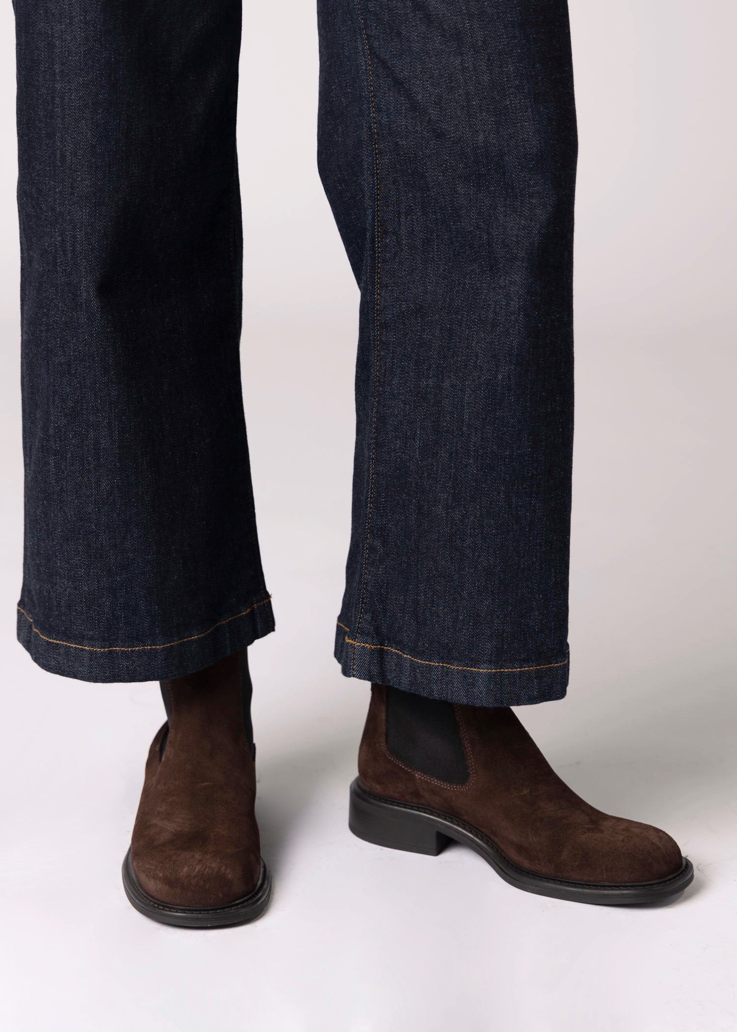 swatch_Brown Suede nova roma leather chelsea boot
