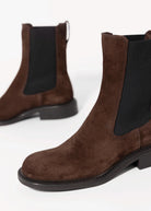 swatch_Brown Suede nova roma leather chelsea boot