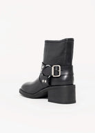 swatch_Black Leather nova roma leather harness biker boot