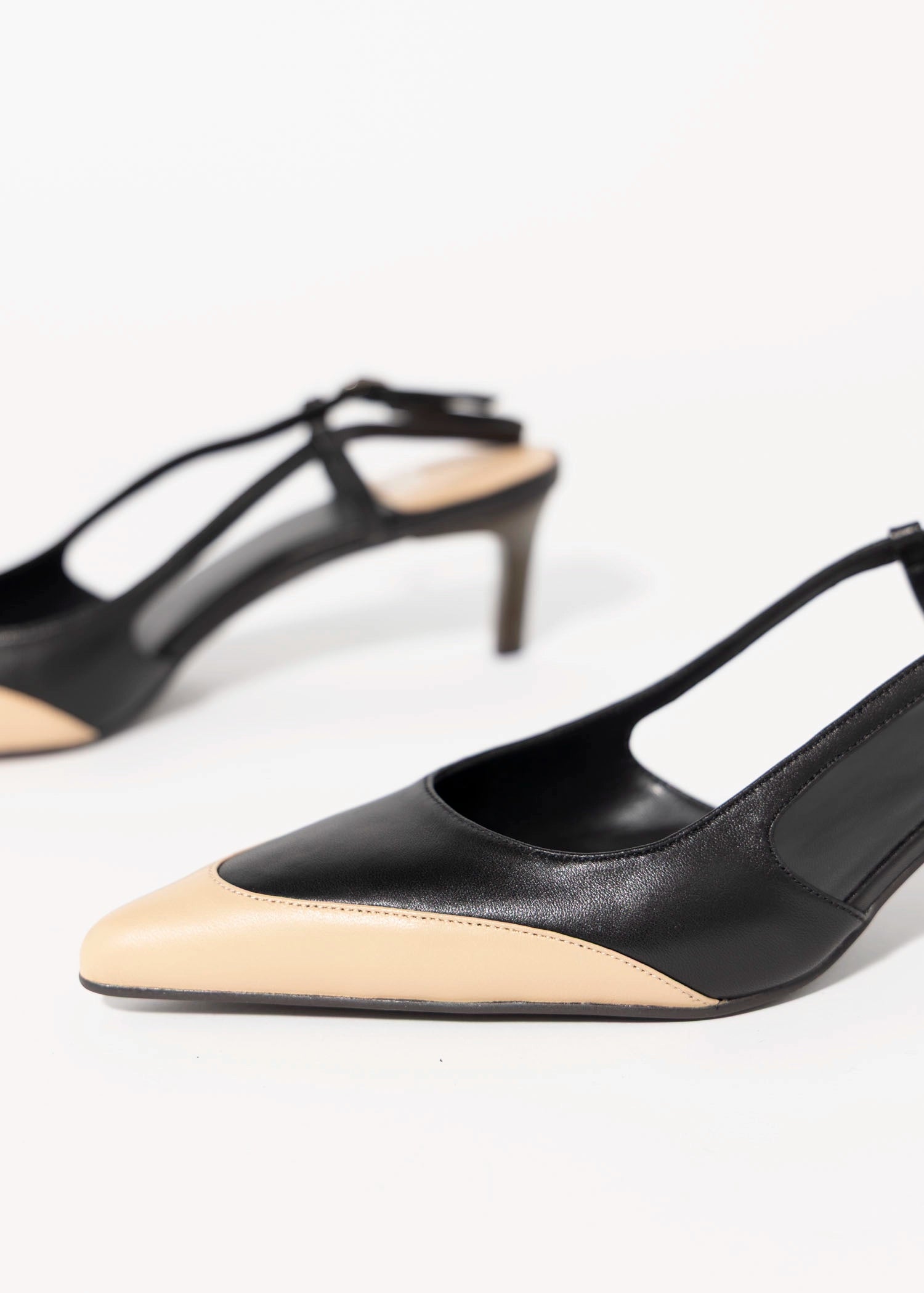 swatch_Black/Nude jeffrey campbell booshky two tone slingback pump