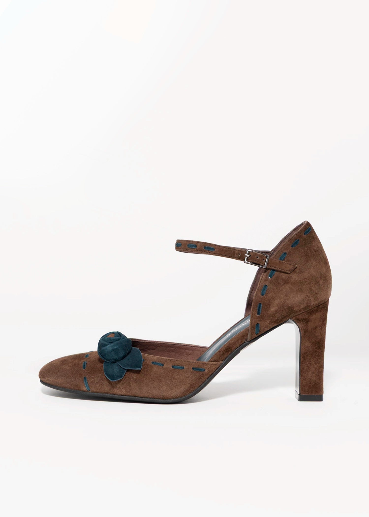 swatch_Coffee/Blue jeffrey campbell mwah suede pump