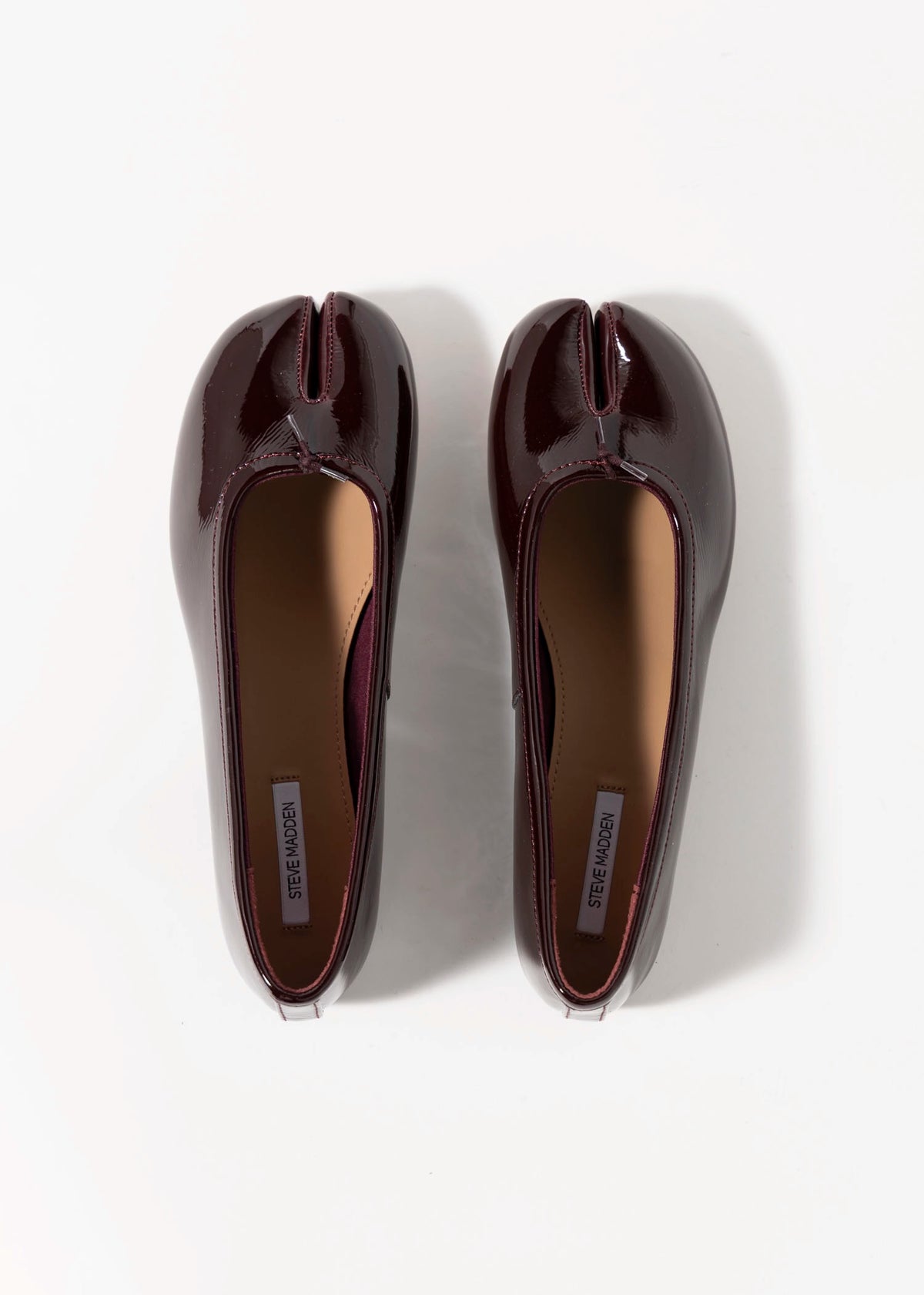 swatch_Wine Patent steve madden calico tabi flat