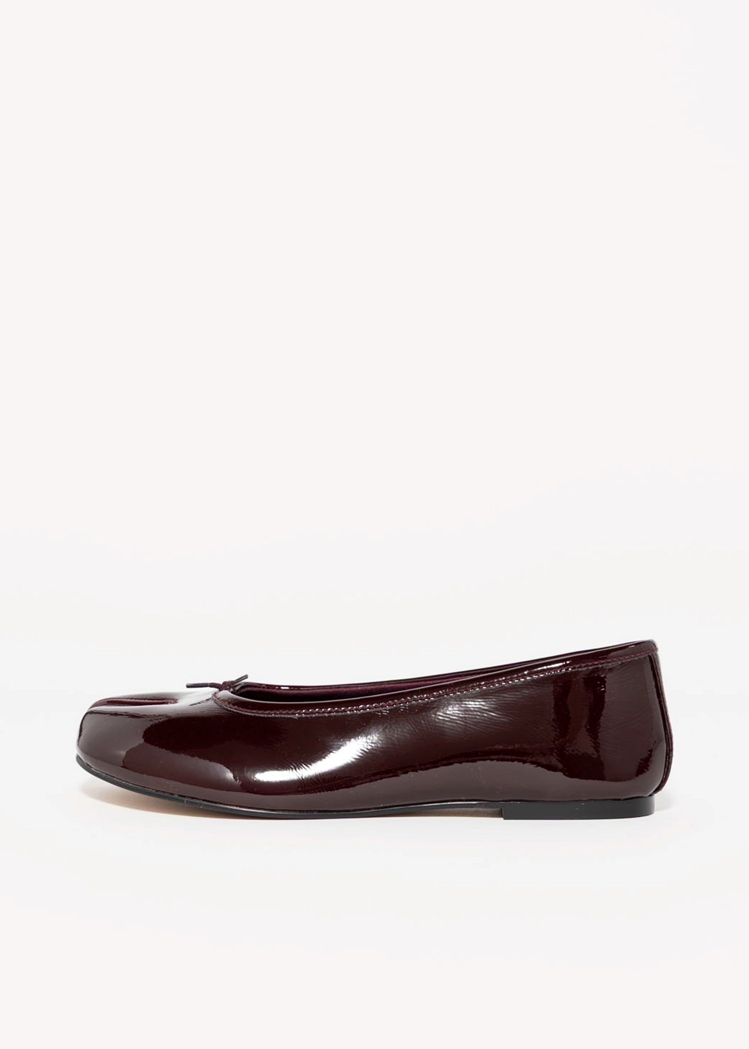 swatch_Wine Patent steve madden calico tabi flat