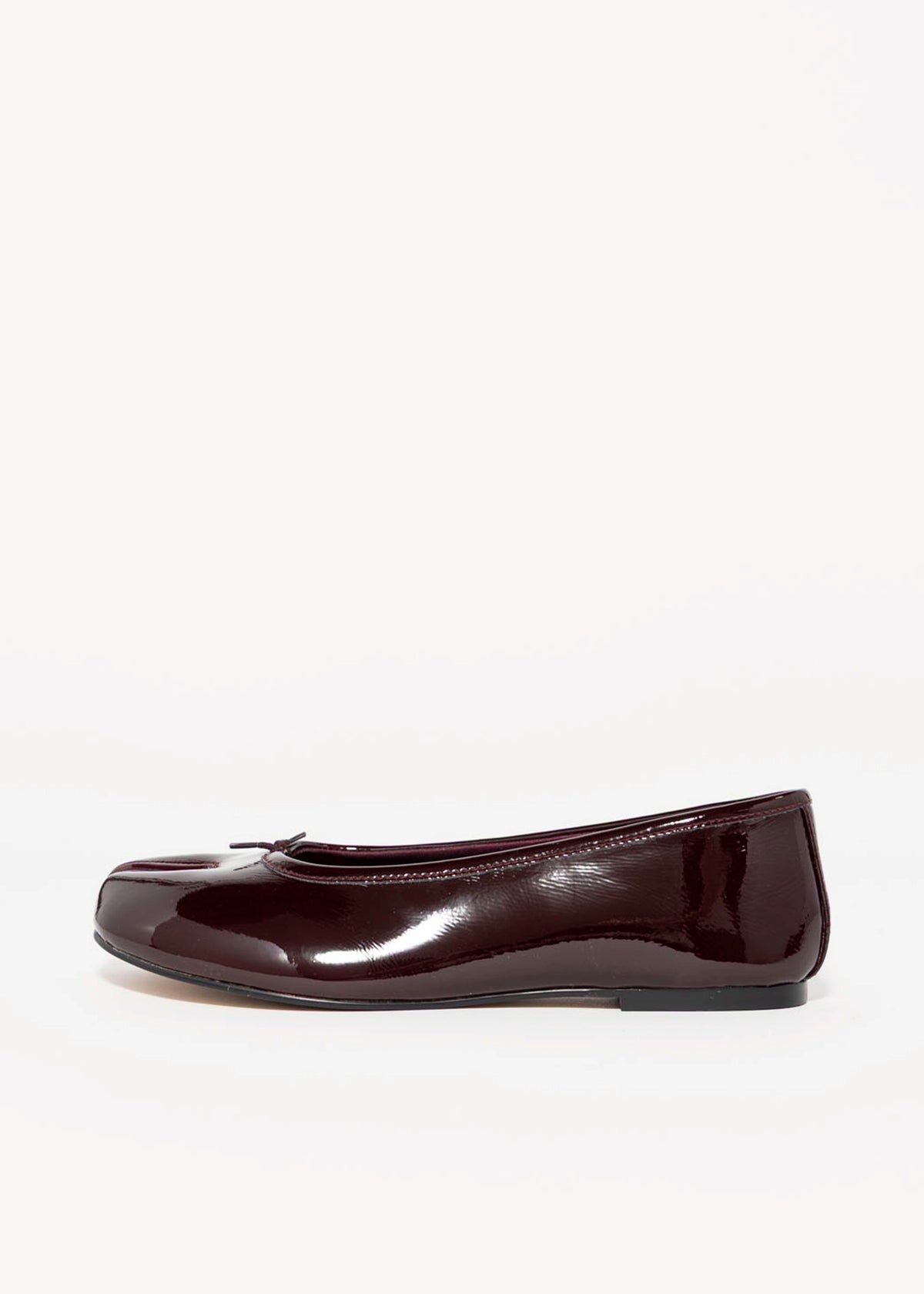 swatch_Wine Patent steve madden calico tabi flat