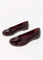 swatch_Wine Patent steve madden calico tabi flat