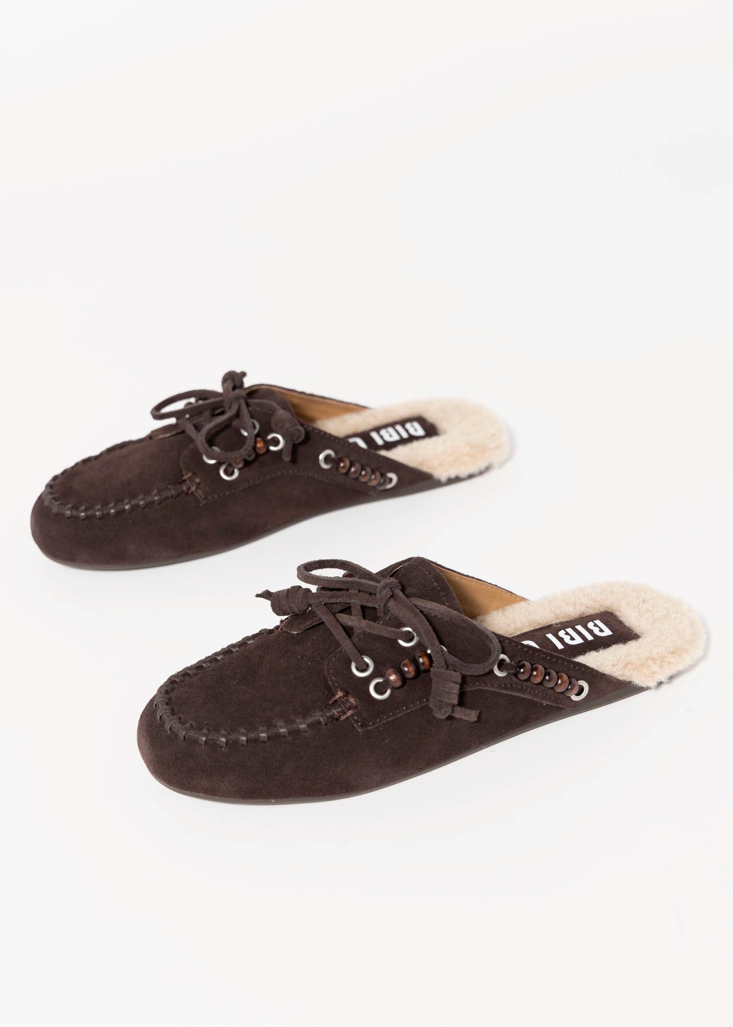 swatch_Brown Suede bibi lou violetta teddy mule