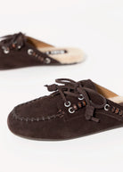 swatch_Brown Suede bibi lou violetta teddy mule