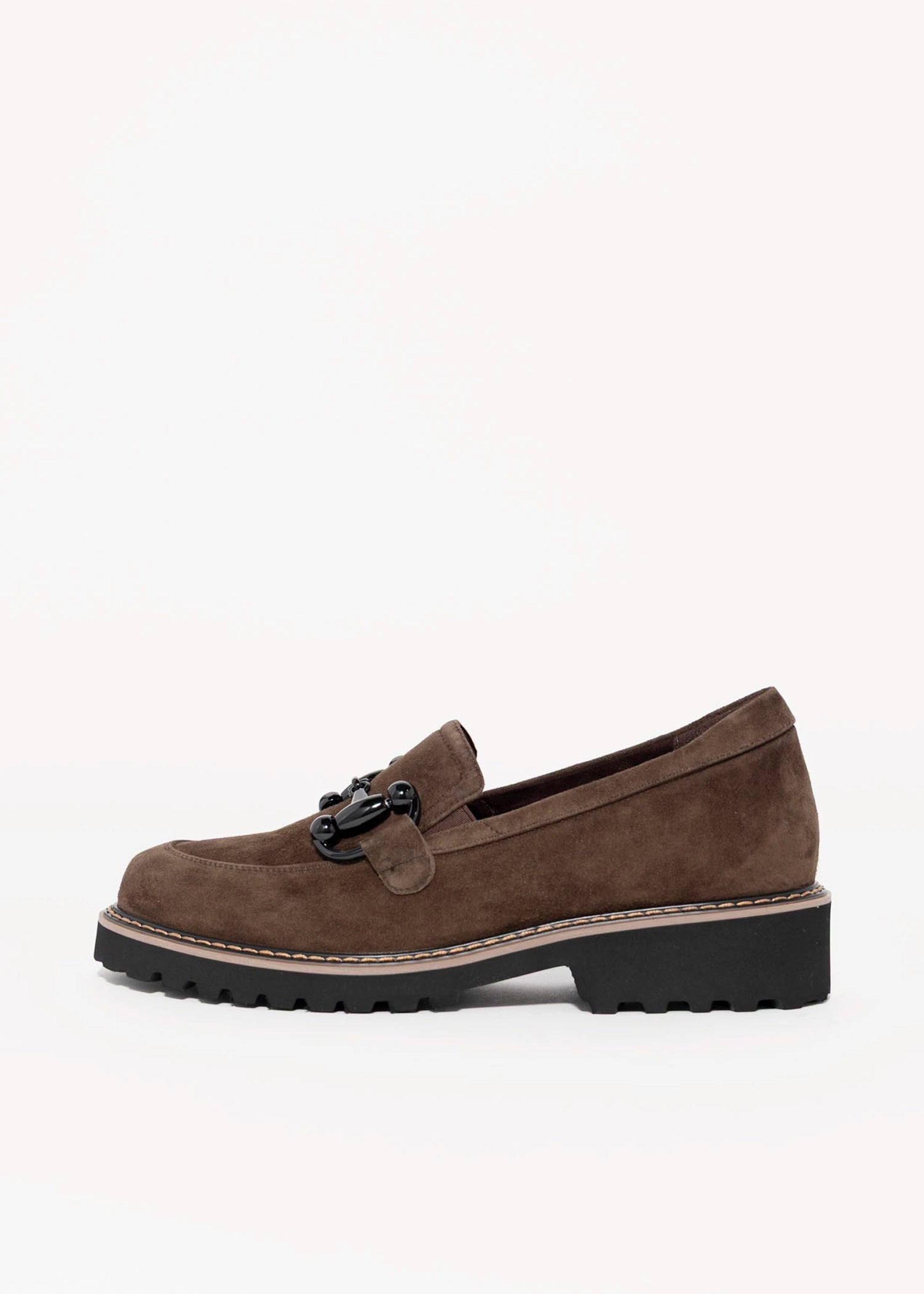 swatch_Brown Suede vaneli zimmy lug sole loafer