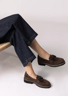 swatch_Brown Suede vaneli zimmy lug sole loafer