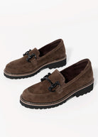swatch_Brown Suede vaneli zimmy lug sole loafer
