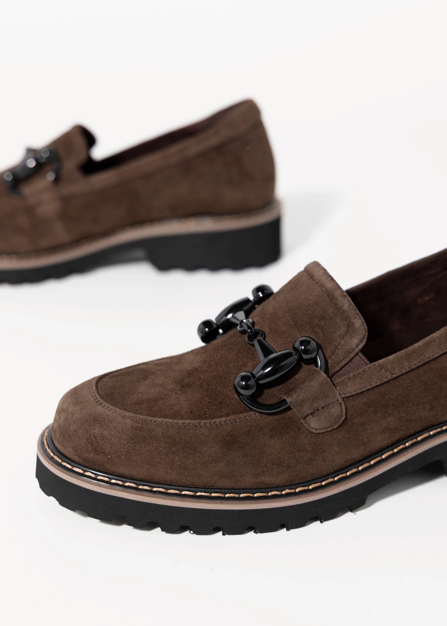 swatch_Brown Suede vaneli zimmy lug sole loafer