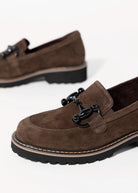 swatch_Brown Suede vaneli zimmy lug sole loafer
