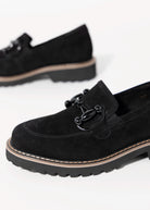 swatch_Black Suede vaneli zimmy lug sole loafer