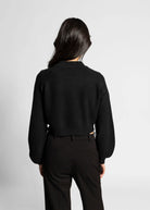 swatch_Black jordana zip cardigan