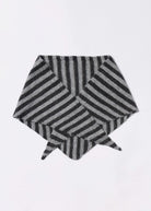 swatch_Grey striped triangle scarf