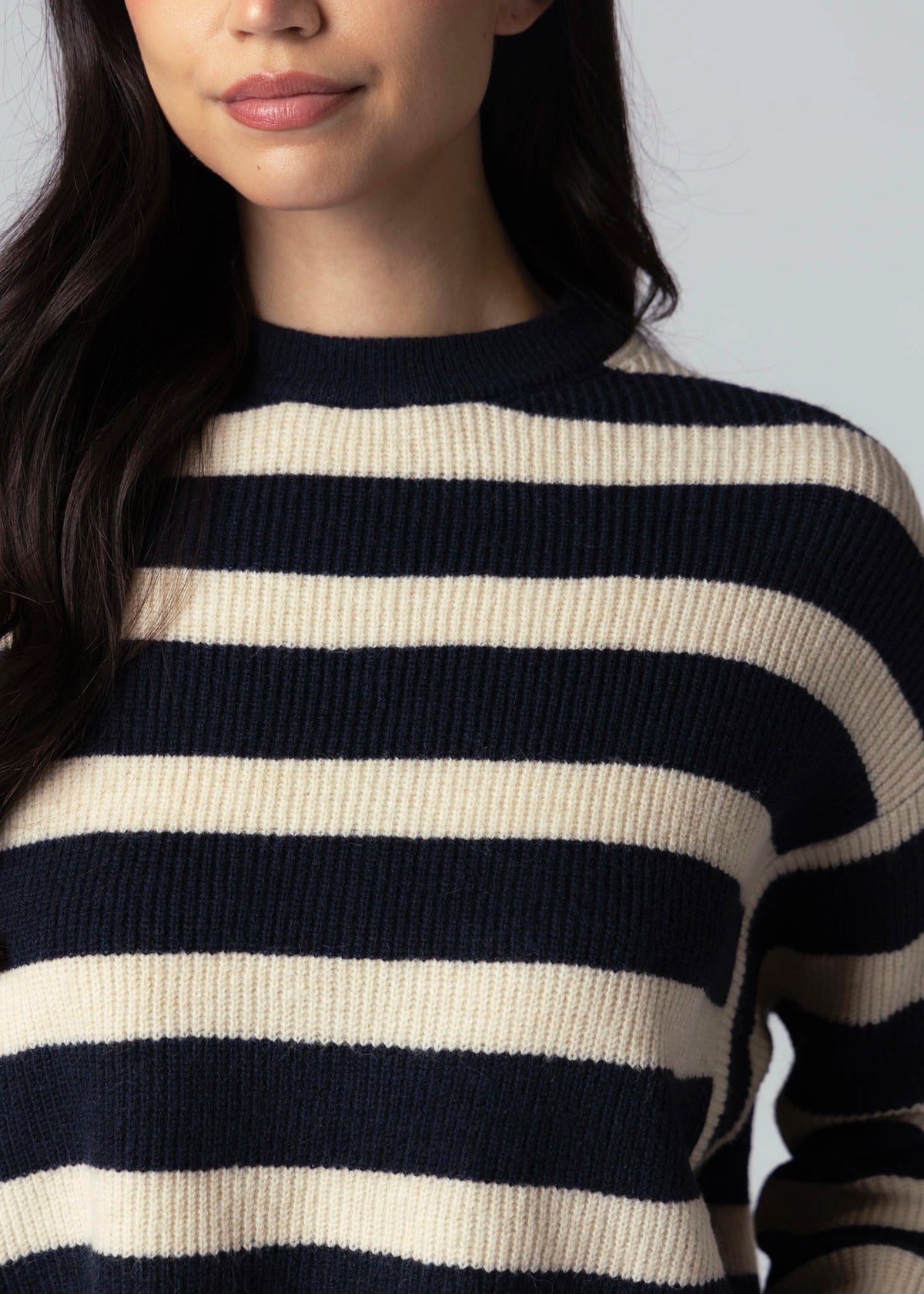 swatch_Navy/Beige rd style maheen striped sweater