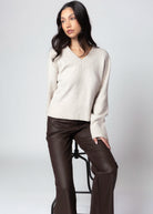 swatch_Hazelnut sanctuary vanna v-neck sweater