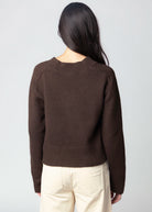 swatch_Espresso sanctuary vanna v-neck sweater