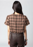 swatch_Brown Multi fore plaid blouse