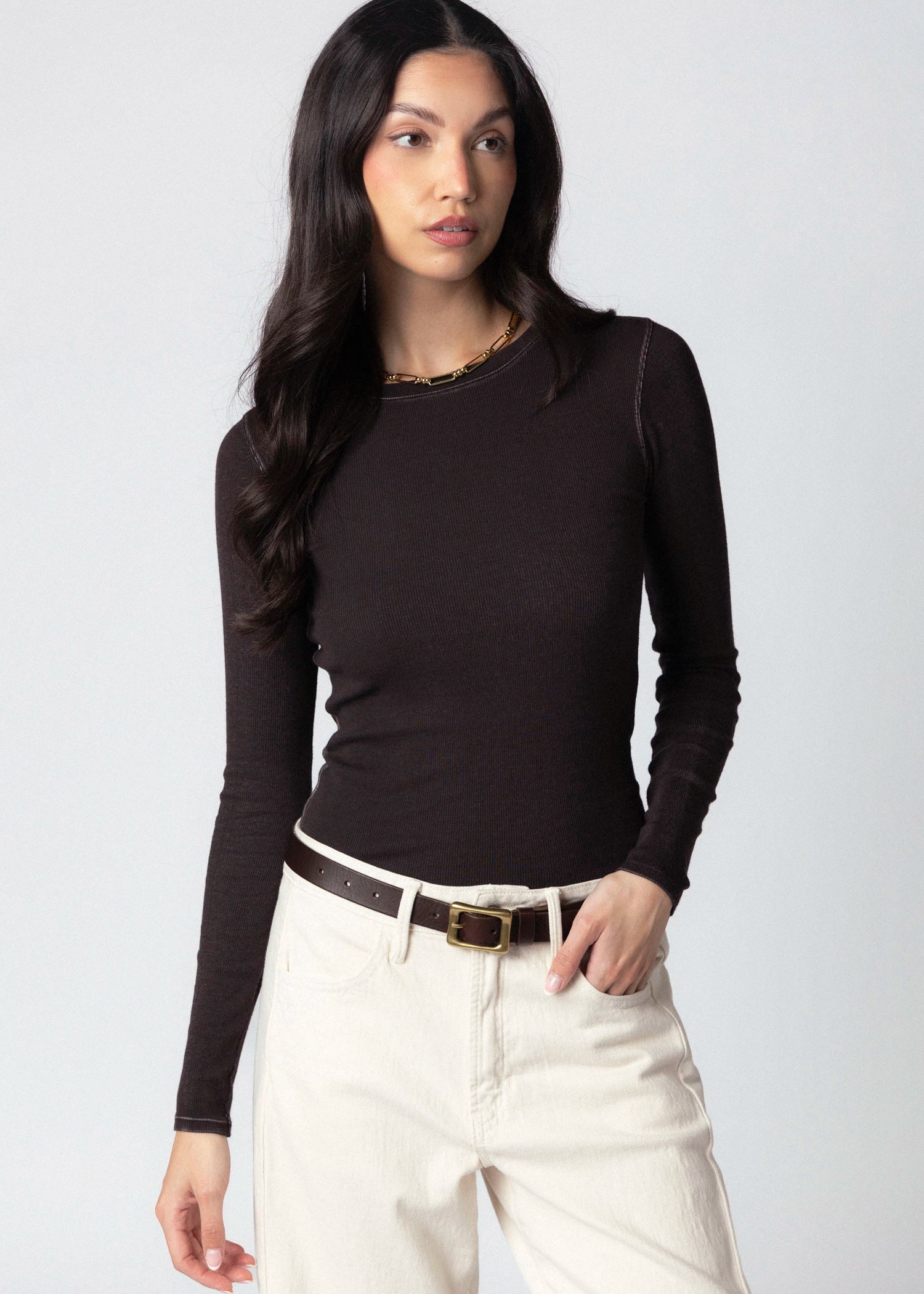 swatch_Molasses patrick assaraf vintage wash cotton t-shirt