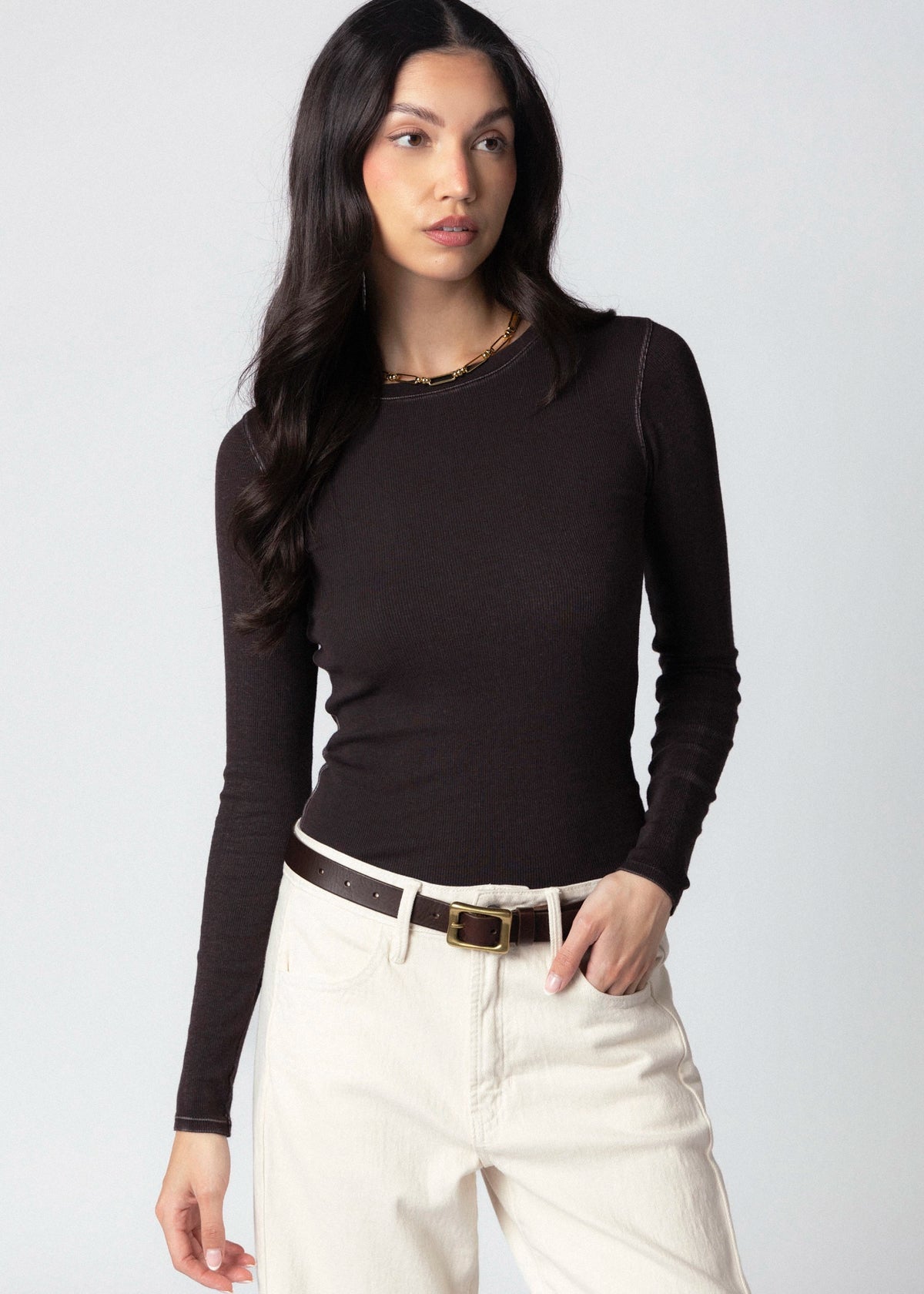 swatch_Molasses patrick assaraf vintage wash cotton t-shirt
