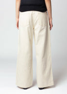 swatch_Cream embroidered cut out pants