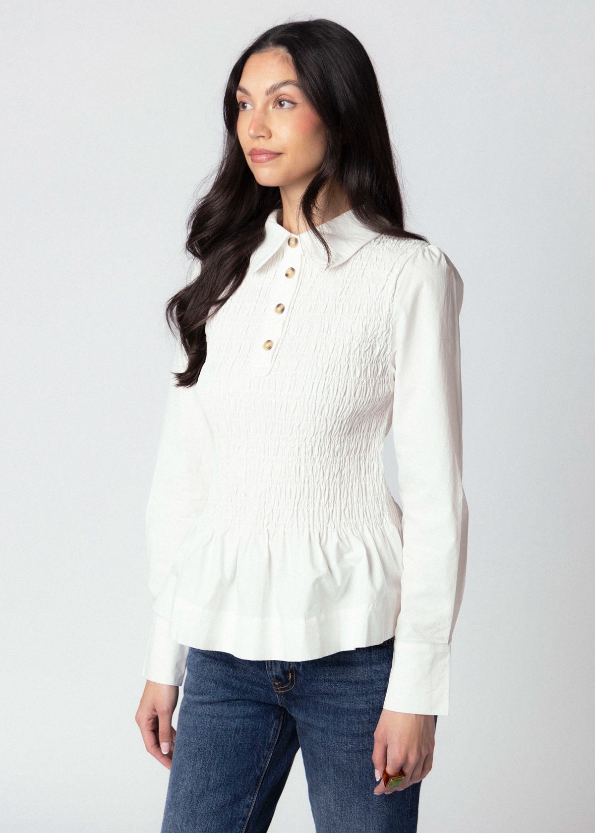 swatch_Off White aaron and amber smocked peplum blouse