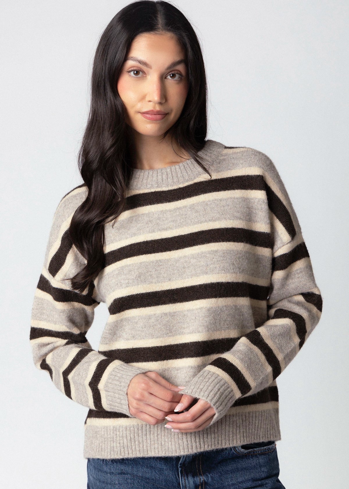 swatch_Grey/Brown thread and supply montgomery sweater