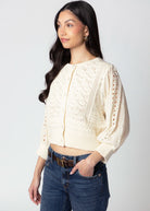swatch_Cream hendry crochet cardigan