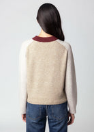 swatch_Ivory Multi central park west kate vneck sweater